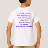 私はSMAを知っています Tシャツ (裏面)