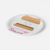 私はSmore愛します ペーパープレート (アングル)