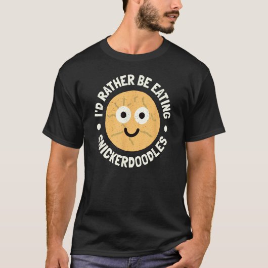 私はSnickerdoodlesの食べSnickerdoodlesになる – Snickerdood Tシャツ (正面)