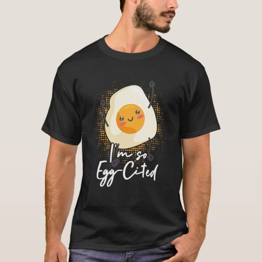 私はSo Egg引用かわいい卵パン朝食テーマ Tシャツ (正面)