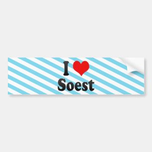 私はSoest、ドイツを愛します。 Ich Liebe Soest、ドイツ バンパーステッカー