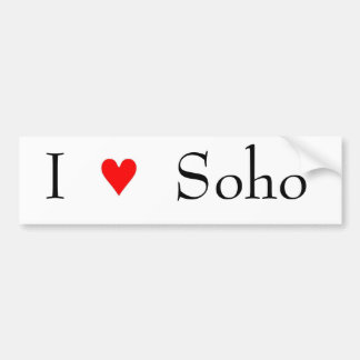 私はsohoを愛します バンパーステッカー