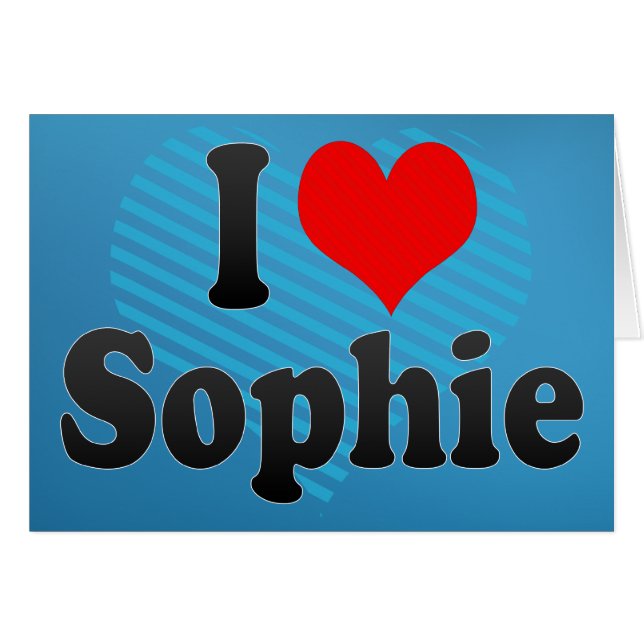 私はSophieを愛します (正面横)