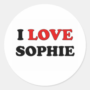 私はSophieを愛します ラウンドシール