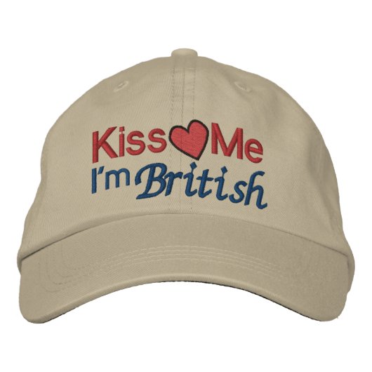 私はSRFのイギリス人だ 刺繍入りキャップ (正面)