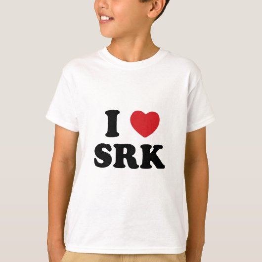 私はSRKが大好き Tシャツ (正面)