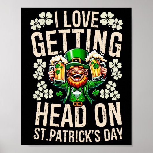 私はSt patricks day・ナウフに頭を下げるのが大好おもしろいき ポスター (正面)