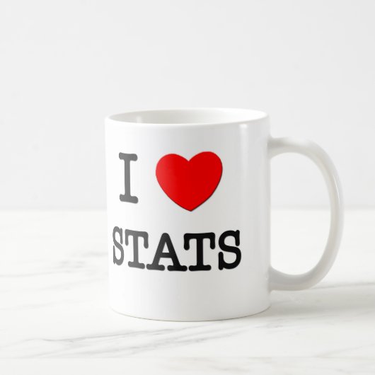 私はStatsを愛します コーヒーマグカップ (右)