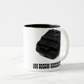 私はstenoの法廷記者のギフトのマグの私の仕事を愛します ツートーンマグカップ (正面右)