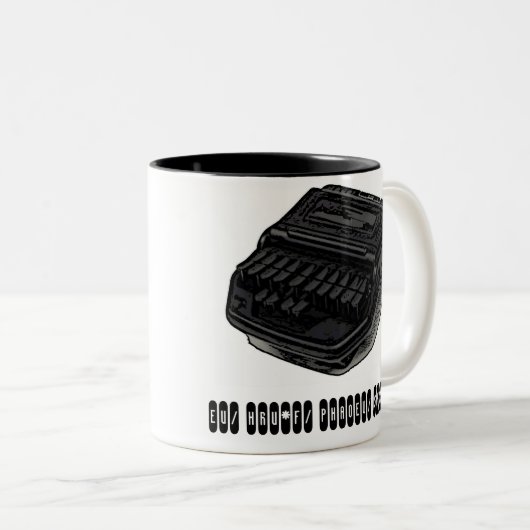 私はstenoの法廷記者のギフトのマグの私の仕事を愛します ツートーンマグカップ (正面右)