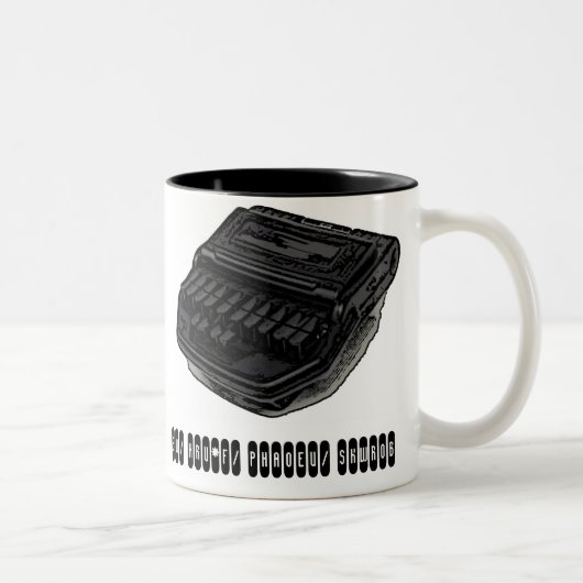 私はstenoの法廷記者のギフトのマグの私の仕事を愛します ツートーンマグカップ (右)