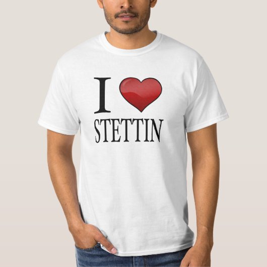 私はStettinを愛します Tシャツ (正面)