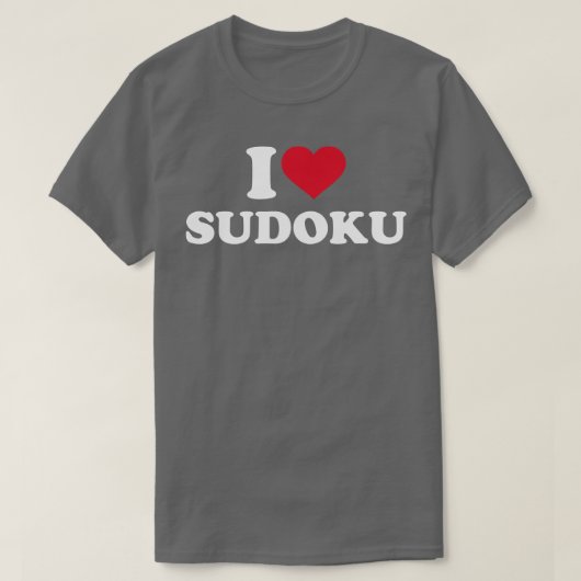 私はSudokuが大好き Tシャツ (デザイン正面)