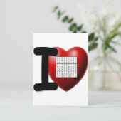 私はSudokuを愛します ポストカード (スタンド正面)