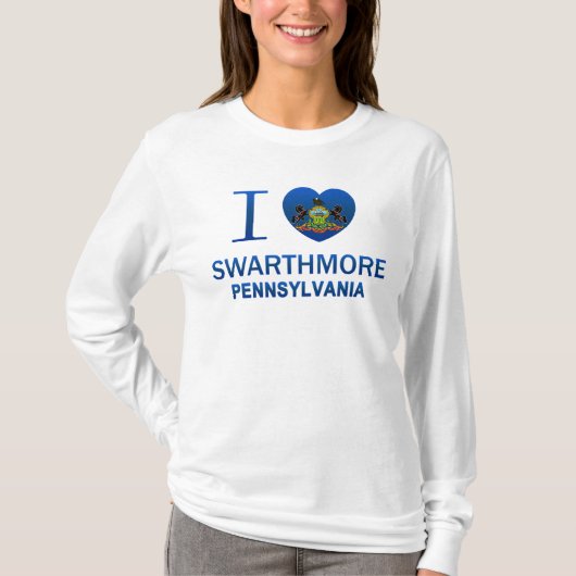 私はSwarthmore、PAを愛します Tシャツ (正面)