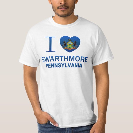 私はSwarthmore、PAを愛します Tシャツ (正面)