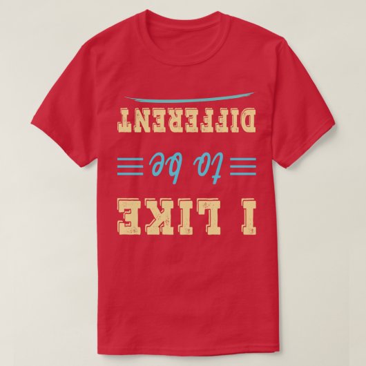 私はTであるのが好違うきおもしろい Tシャツ (デザイン正面)