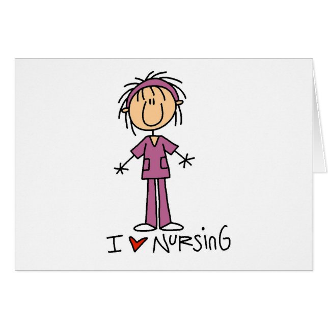 私はTシャツおよびギフトを看護することを愛します (正面横)