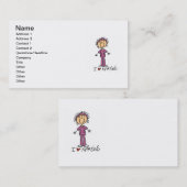 私はTシャツおよびギフトを看護することを愛します 名刺 (正面/裏面)