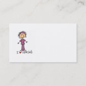 私はTシャツおよびギフトを看護することを愛します 名刺 (裏面)