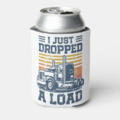 私はTシャツのトラック運転手を転おもしろい落した 缶クーラー (缶裏面)