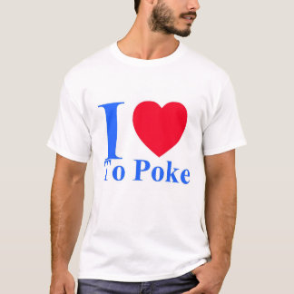 私はTシャツを突くことを愛します Tシャツ