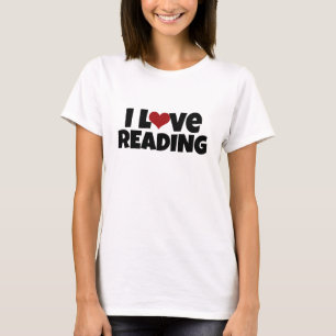 私はTシャツを読むことを愛します Tシャツ