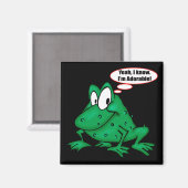 私はTシャツギフトおもしろいが可愛らしい マグネット (正面/裏面)