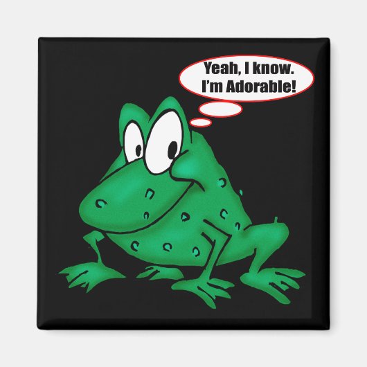 私はTシャツギフトおもしろいが可愛らしい マグネット (正面)
