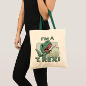 私はT. Rex Dinosaurのギフトのアイディアです トートバッグ (正面(商品))