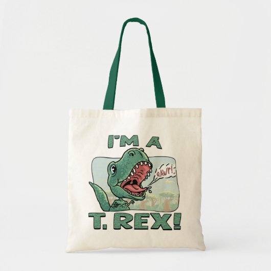 私はT. Rex Dinosaurのギフトのアイディアです トートバッグ (正面)