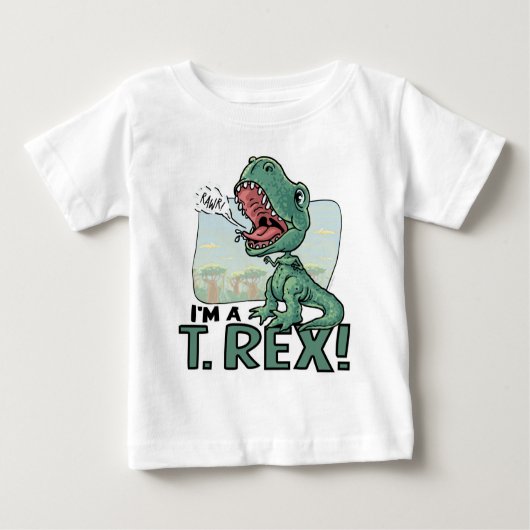 私はT. Rex Dinosaurのギフトのアイディアです ベビーTシャツ (正面)