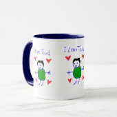 私はTaidを愛します マグカップ (正面左)