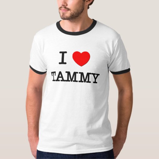 私はTammyを愛します Tシャツ (正面)