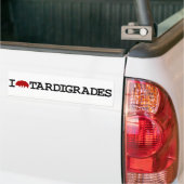 私はTardigradesを愛します バンパーステッカー (トラック上)