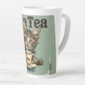 私はTea Drinker Digital Artである カフェラテマグ (右アングル)