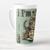 私はTea Drinker Digital Artである カフェラテマグ (左アングル)