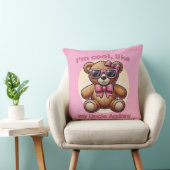 私はTeddy BearでクールPink Bowカスタマイズ可能 クッション (椅子)