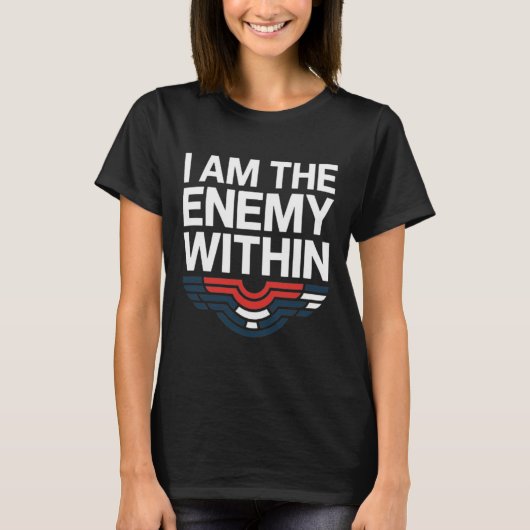 私はTee Voting Trump 2024 Electi内の敵である Tシャツ (正面)
