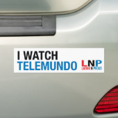 私はTelemundoを見ます バンパーステッカー (車上)