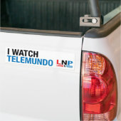 私はTelemundoを見ます バンパーステッカー (トラック上)