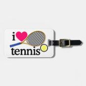 私はTENNNISを愛します ラゲッジタグ (正面横)