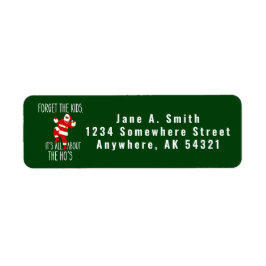 私はThe Ho's The 忘れ Kids Black Santaのためだ ラベル