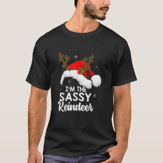 私はThe-Sassy Reindeer Christmasパジャマおもしろいスファム Tシャツ
