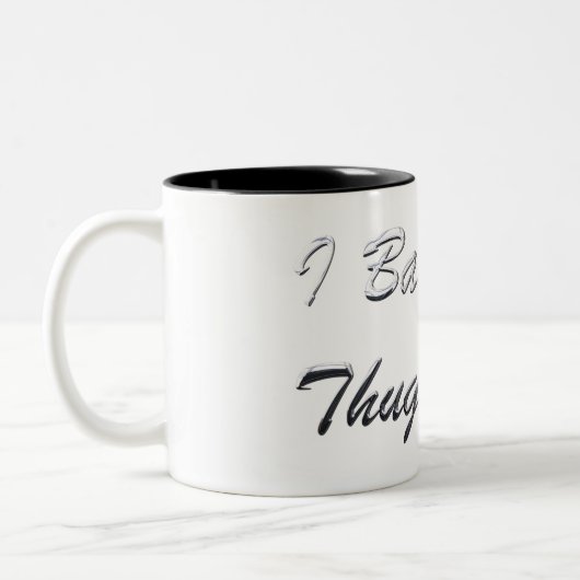 私はThugs-C.Oをバビーシット。シルバー・マグ警部 ツートーンマグカップ (左)