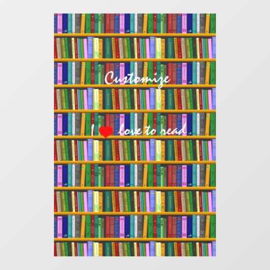 私はThunder_Cove読の本を読むのが大好き ウィンドウサイン (シート)