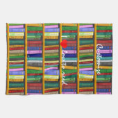 私はThunder_Cove読の本を読むのが大好き キッチンタオル (横)