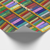 私はThunder_Cove読の本を読むのが大好き ラッピングペーパー (角)