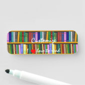 私はThunder_Cove読の本を読むのが大好き 名札 (インサイチュ)