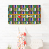 私はThunder_Cove読の本を読むのが大好き 横断幕 (インサイチュ)